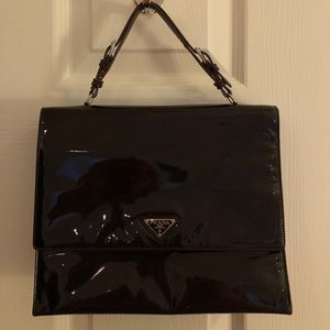 Vintage Prada Patent Top Handle Bag
